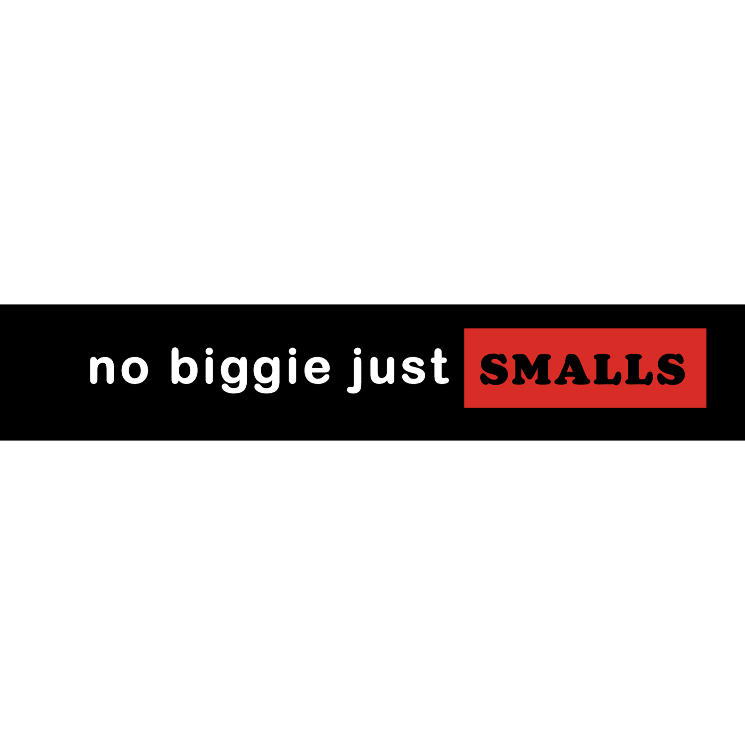 No Biggie, Just Smalls